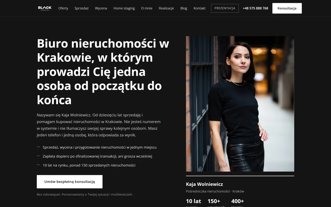Кая Вольневич, недвижимость, главная страница